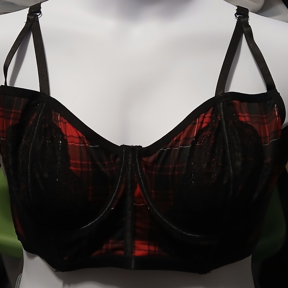 Torrid Tartan Plaid Bra. Sz 2